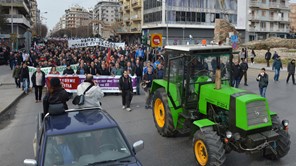 Οι τρικαλινοί αγρότες στο συλλαλητήριο στην «Αgrotica»