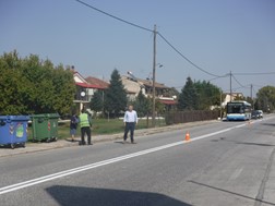Εργασίες διαγράμμισης στην εθνική οδό Τρικάλων-Αρτης 