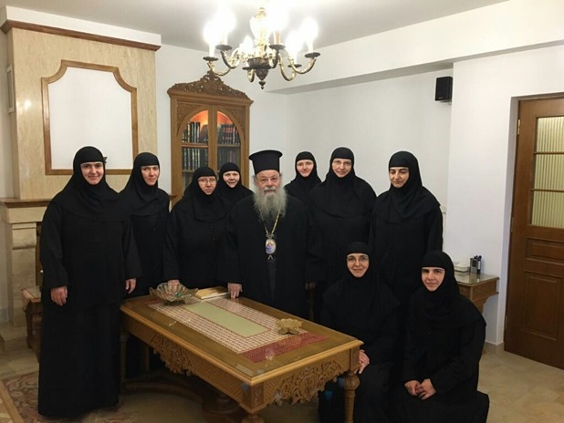 Ο Σεβασμιώτατος Μητροπολίτης πρ. Τρίκκης και Σταγών κ. Αλέξιος στην Ιερά Μονή Ρουσάνου Μετεώρων