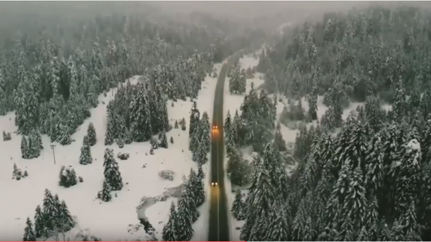 Εκπληκτική εικόνα από το χιονισμένο τοπίο στο Περτούλι (Bίντεο)